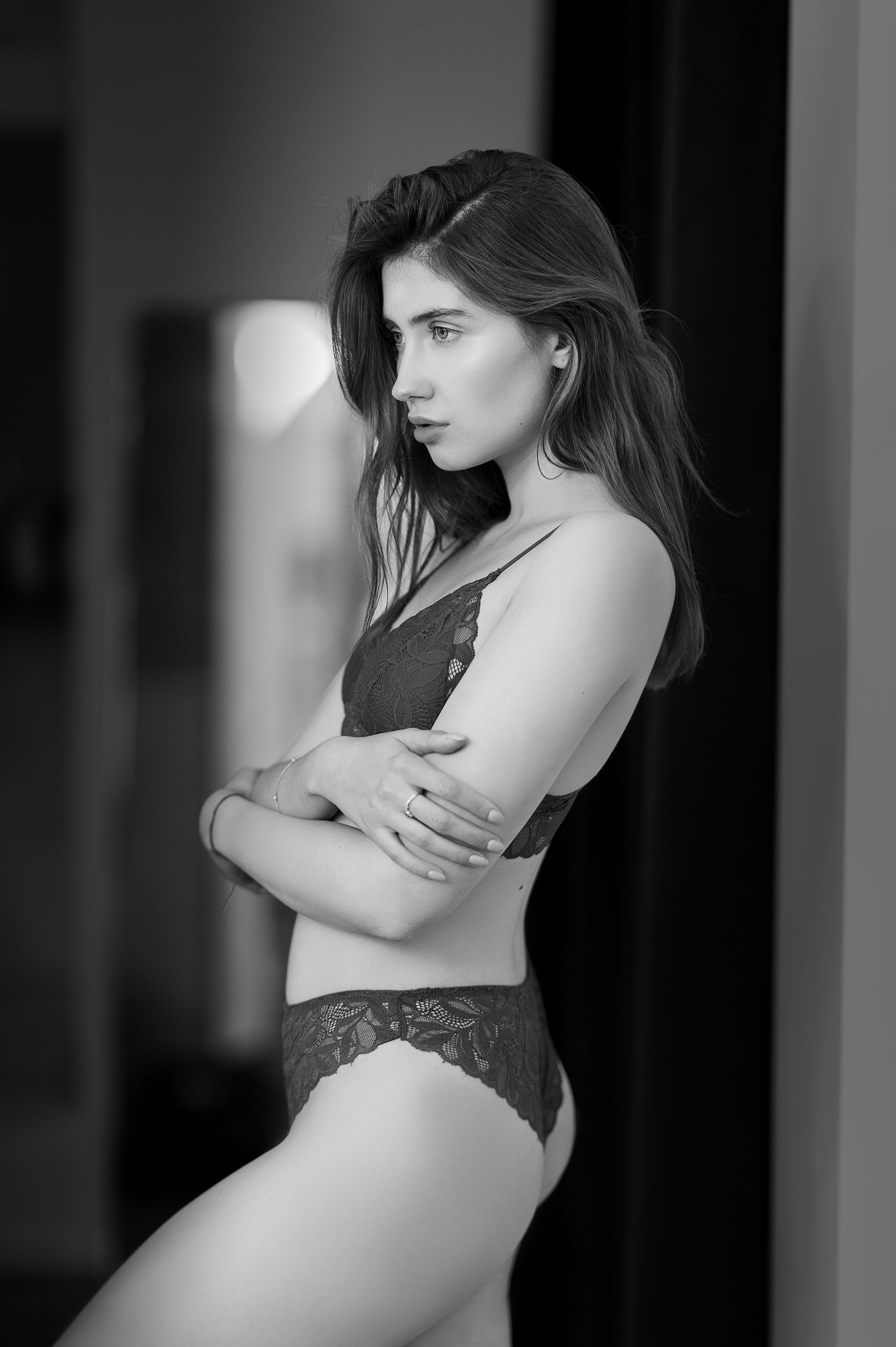 Alessandra Pokropyvna, model from Ukraine at a boudoir photoshoot