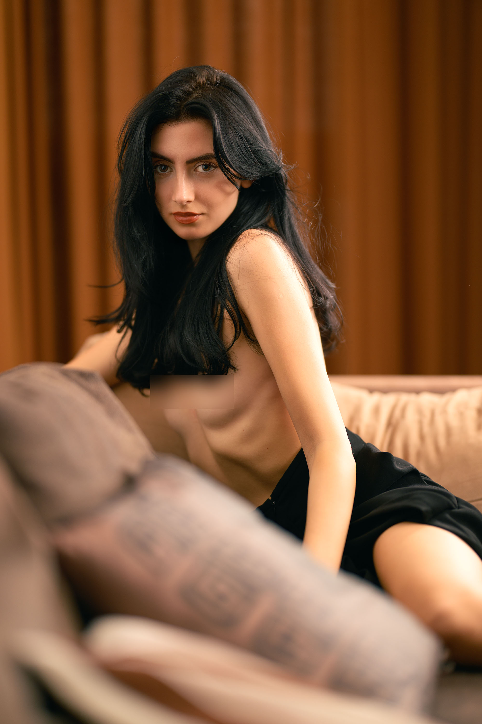 Anastasiia Kravchuk, model from Ukraine at a boudoir photoshoot