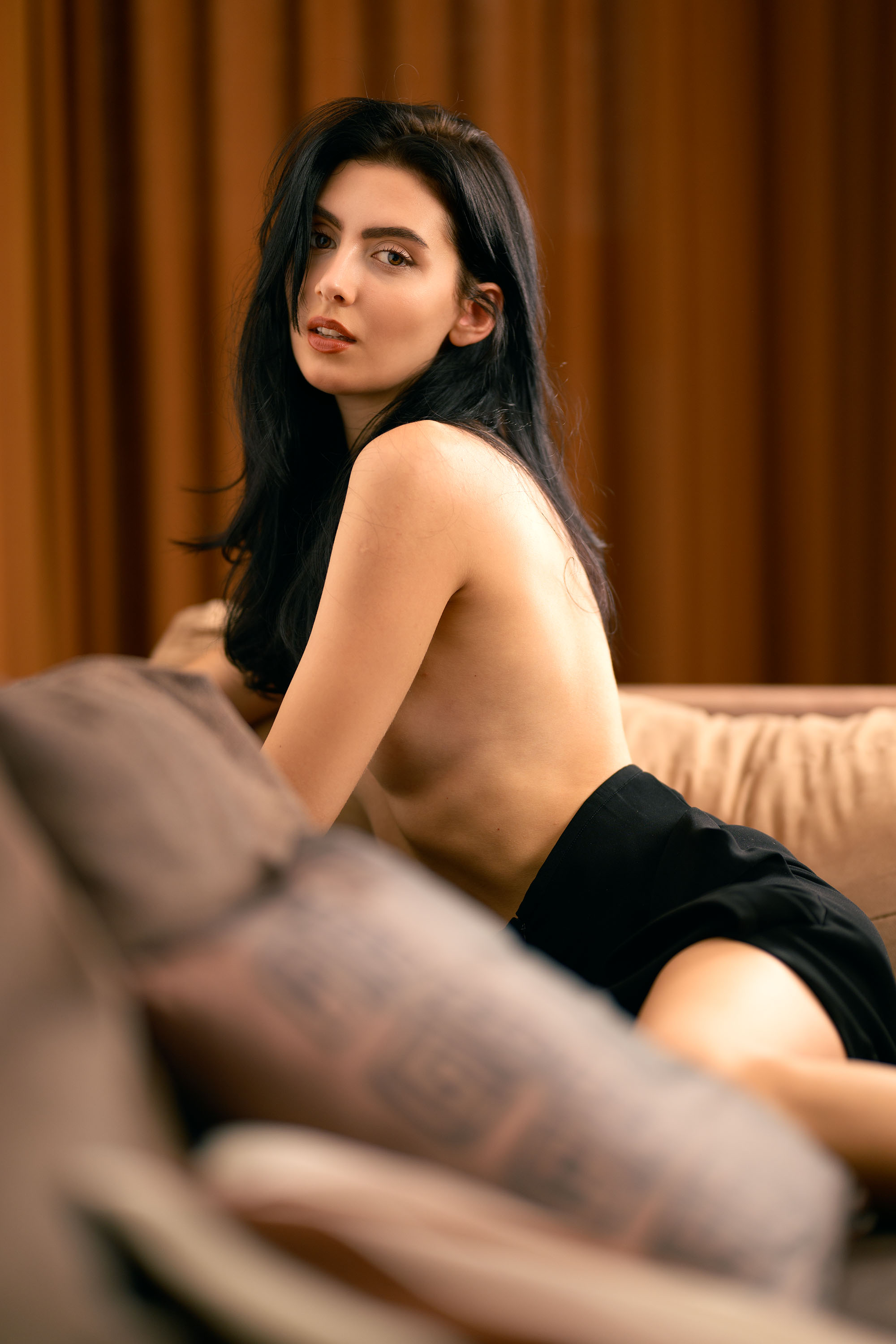Anastasiia Kravchuk, model from Ukraine at a boudoir photoshoot