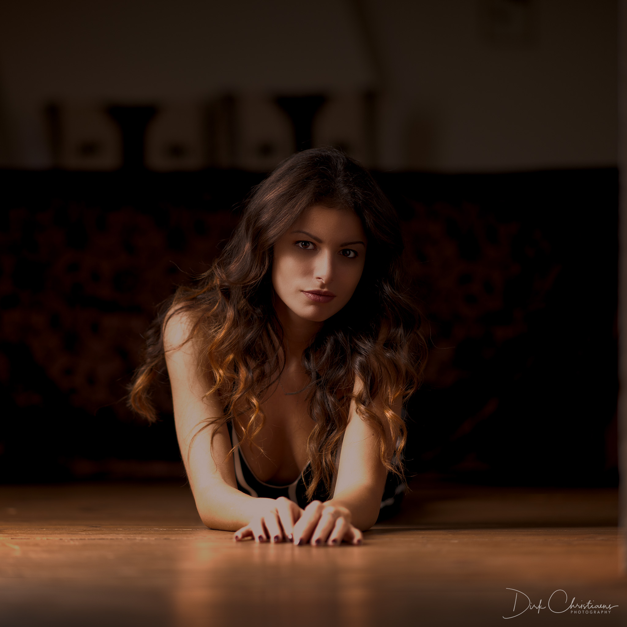 Jessica Koritnik, model from Belgium at a boudoir photoshoot
