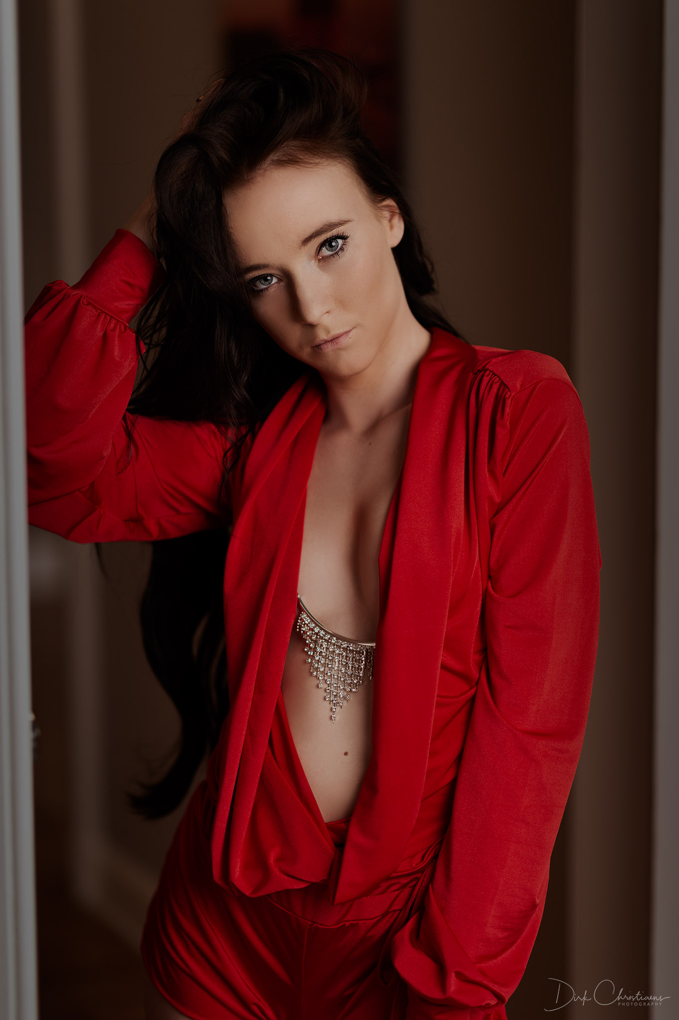 Jill Dewyn, model from Belgium at a boudoir photoshoot