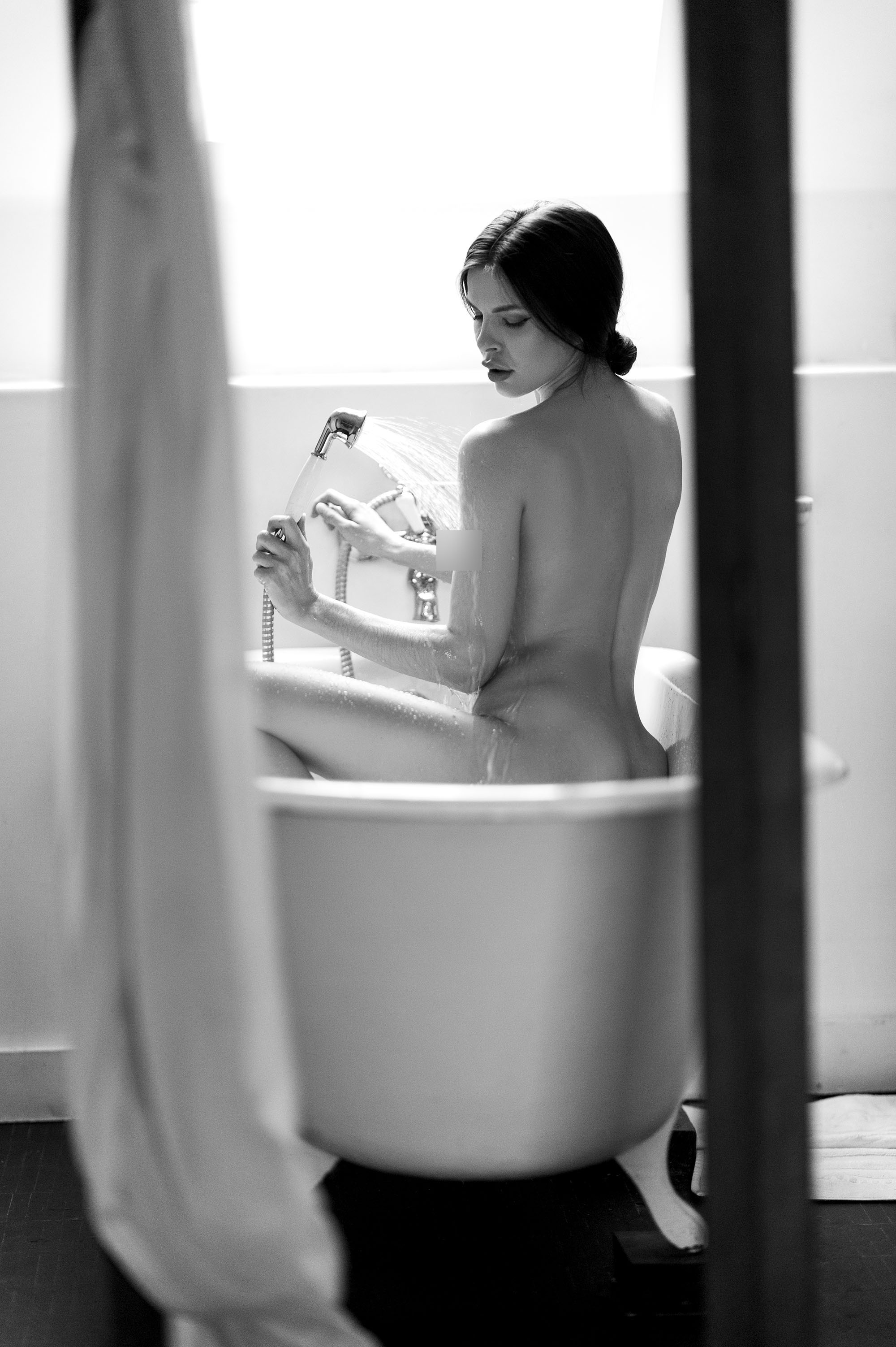 Viesta Borysova, model from Ukraine at a boudoir photoshoot